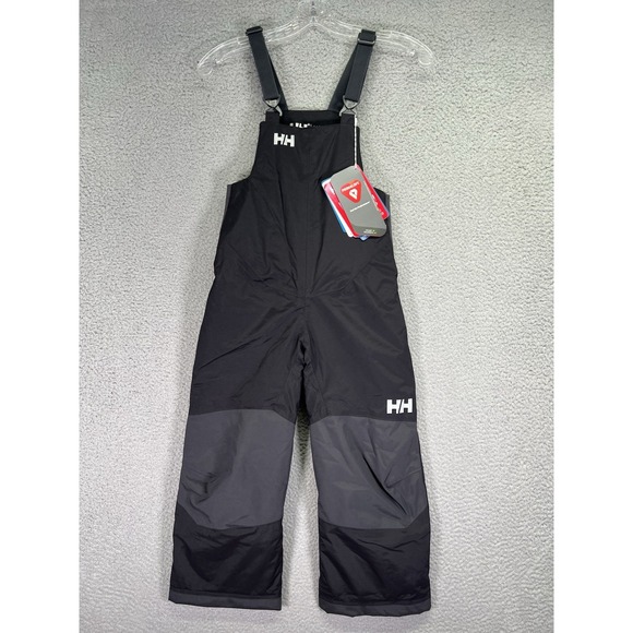 Helly Hansen Bib Overalls Kids 122/7 Black Rider 2 Insulated Regular Snow - Picture 1 of 11
